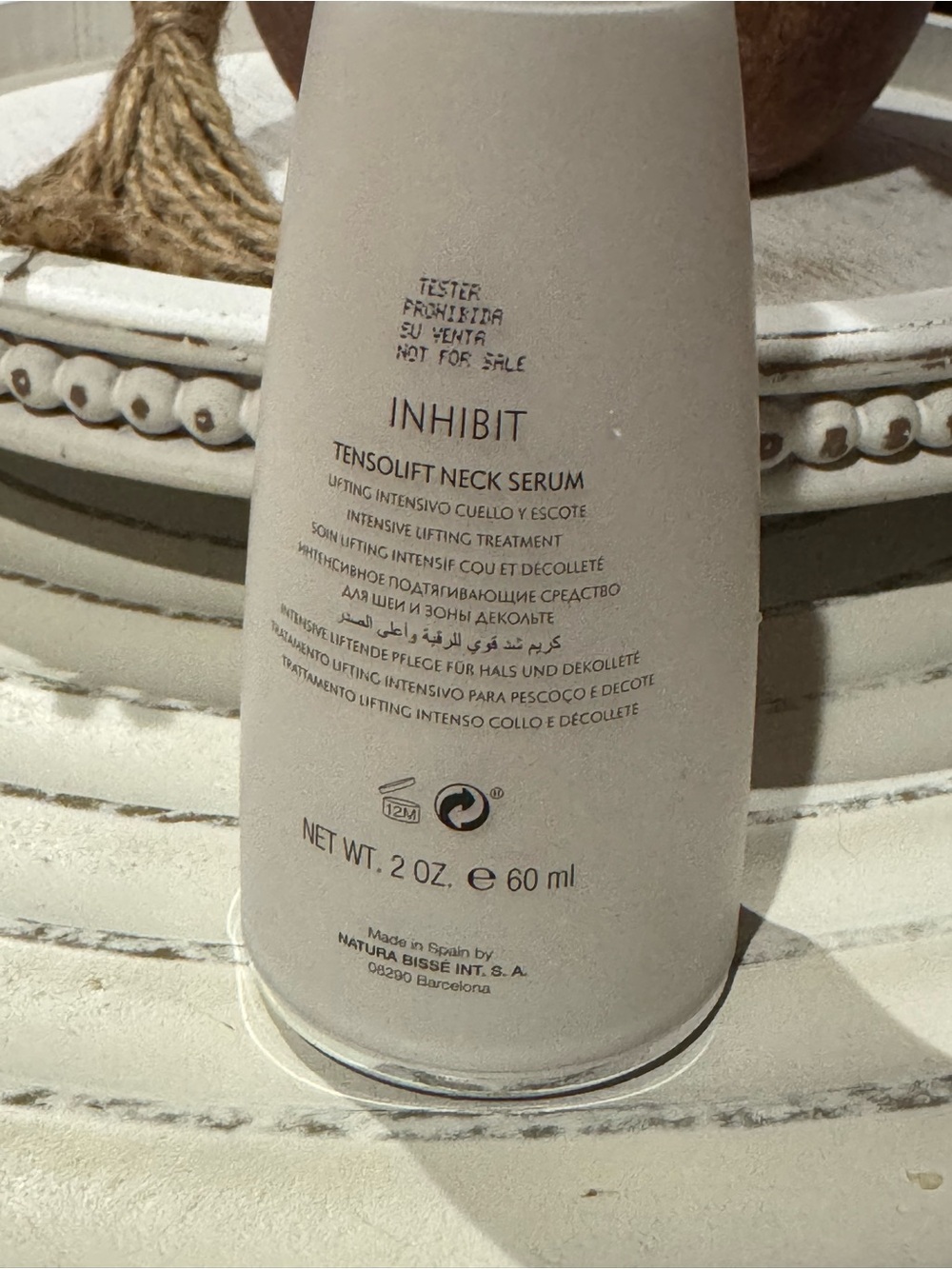 New Natura Bissé Inhibit Tensolift Neck Serum 2oz - Picture 2 of 2
